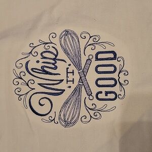 Whip It Good Embroidered Kitchen Towel Oopsie!